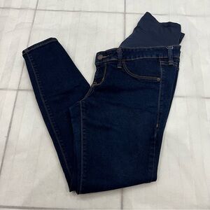 Old Navy Maternity Skinny Jeans Rockstar Full Panel Size 6 Short Stretchy Denim